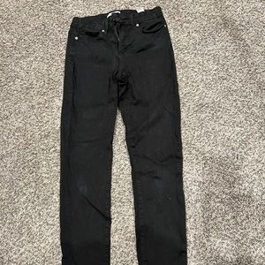 Good American Black Skinny Jeans Size 6/28